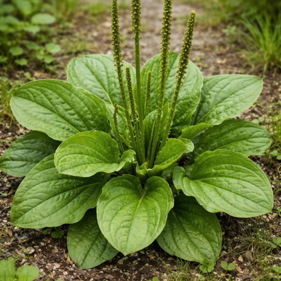 Photo of the plant species Broadleaf Plantain by @LitheCoojong63 named Apollo on Greg, the plant care app