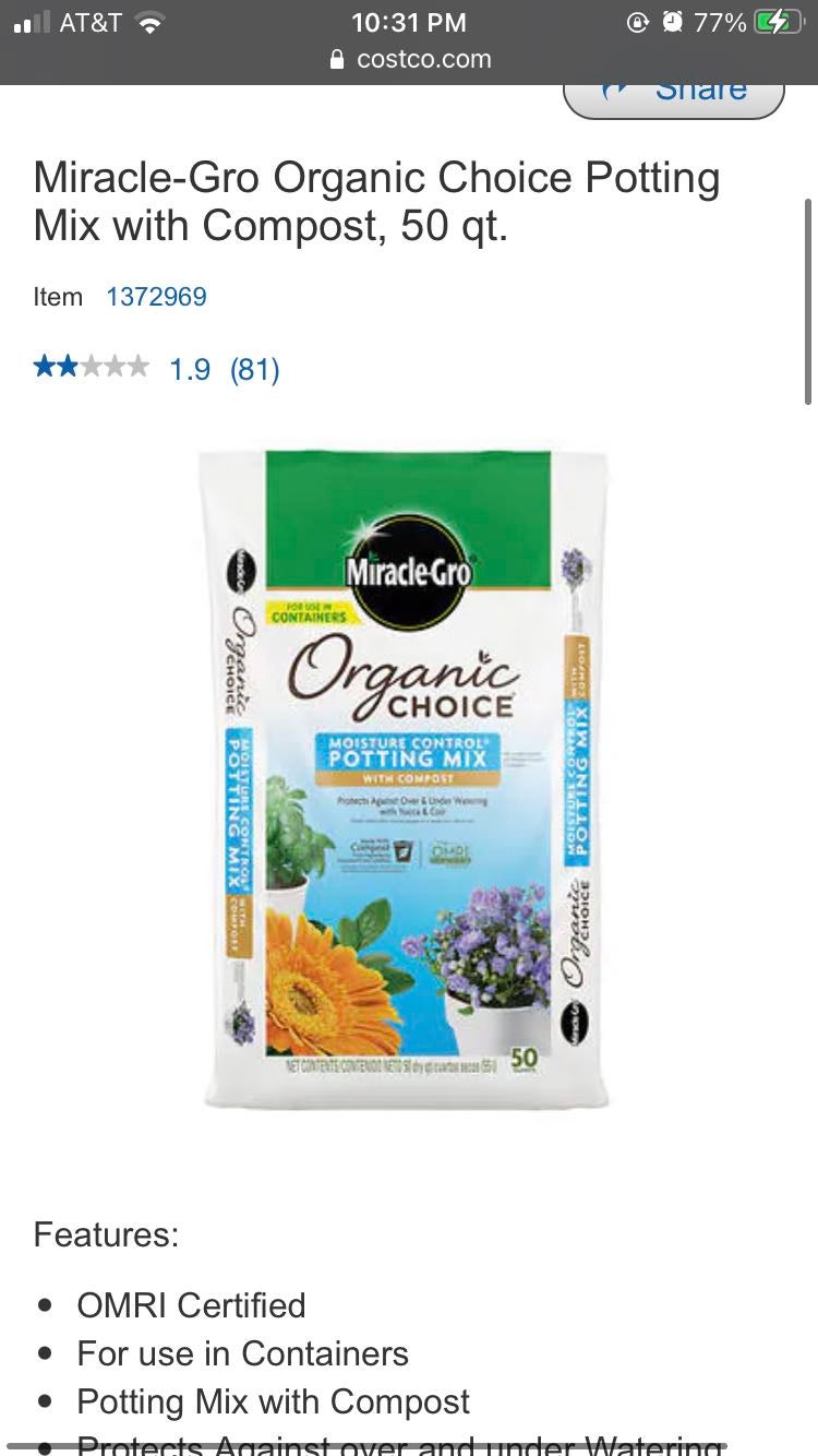 Image of Miracle-Gro Organic Choice Potting Mix