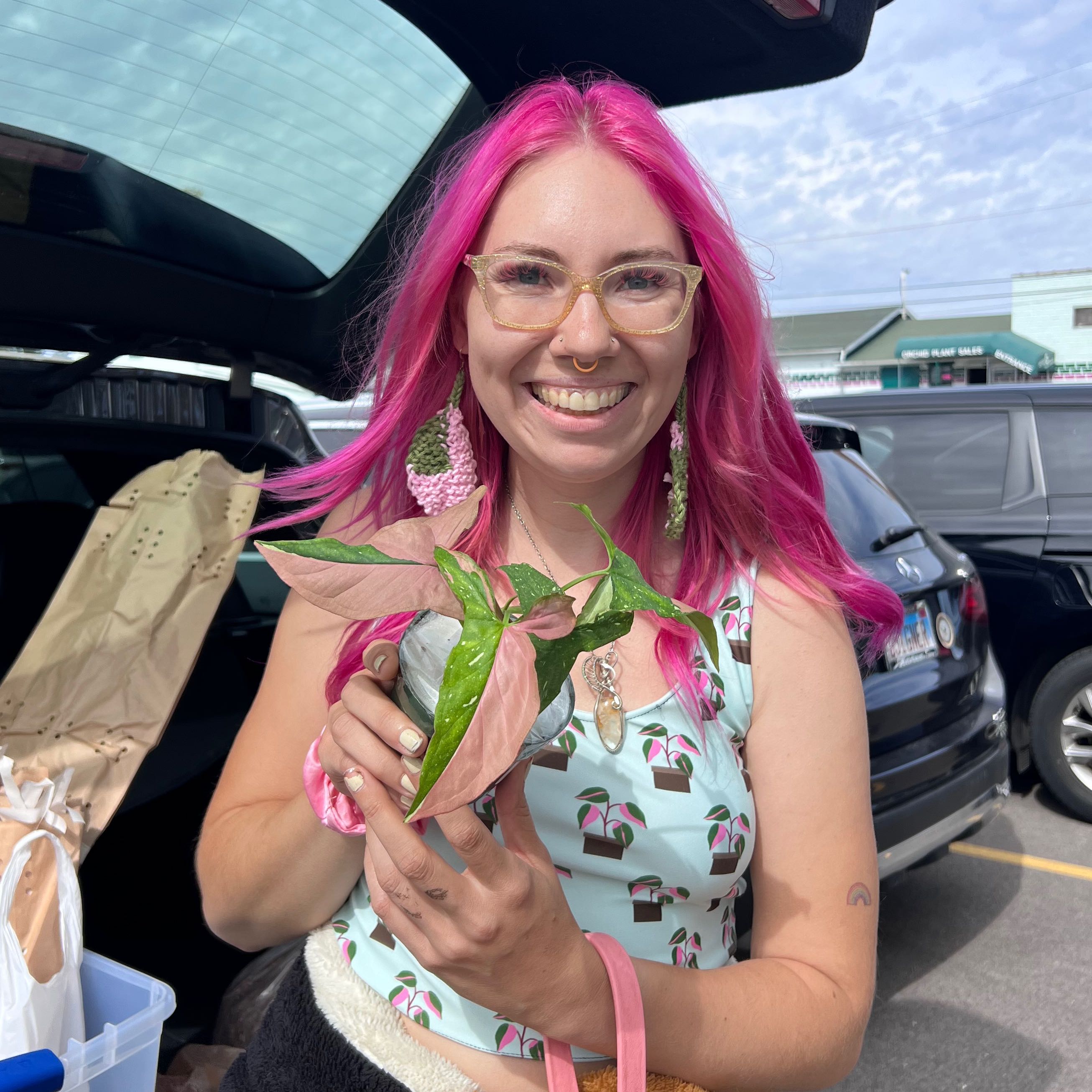 Photo of the plant species Syngonium Red Spot by @Theplantypony named Helga on Greg, the plant care app