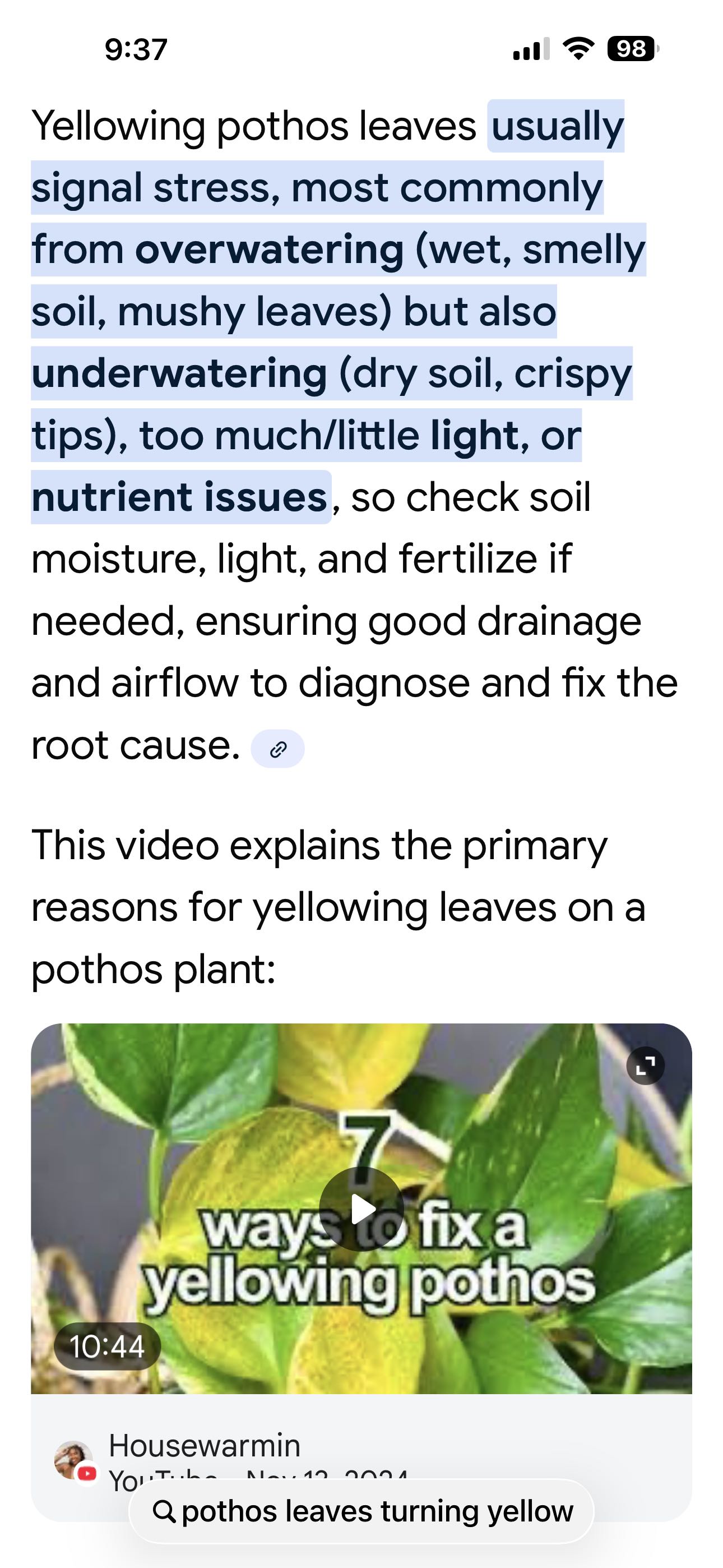 Enclosure plant is struggling