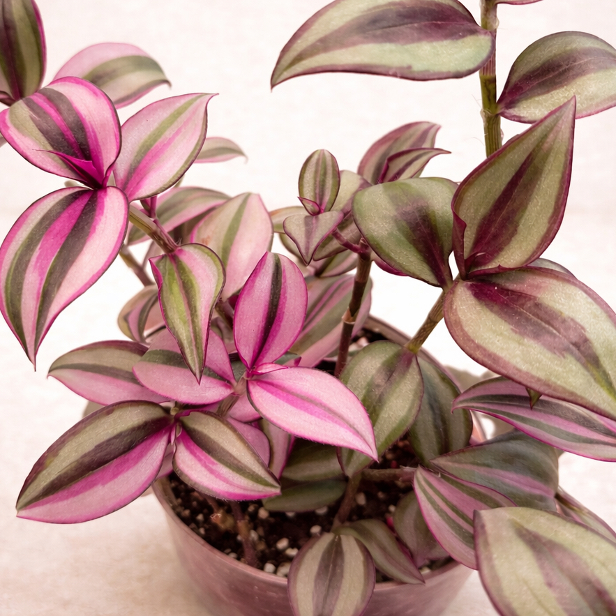 Photo of the plant species Tradescantia Quadricolor by @stephonicle named Tradescantia zebrina 'Quadricolor' on Greg, the plant care app