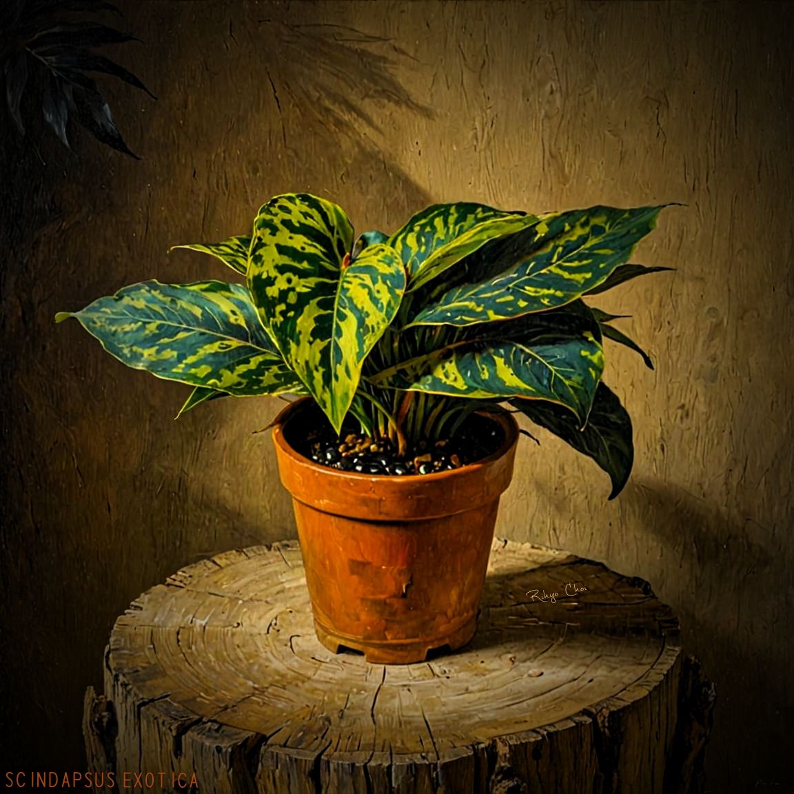 Scindapsus pictus 'Exotica Tricolor' Plant Care: Water