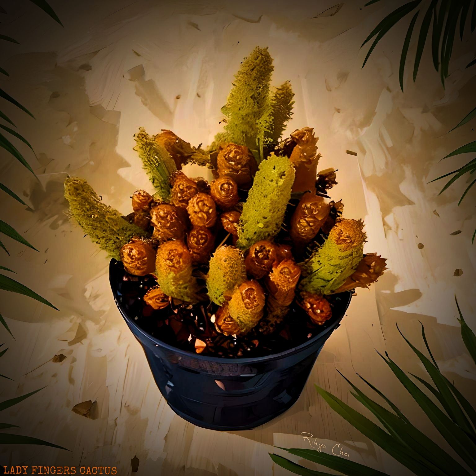 Photo of the plant species Lady Finger Cactus 'Julio' by @JenobiBLU named Mozart on Greg, the plant care app