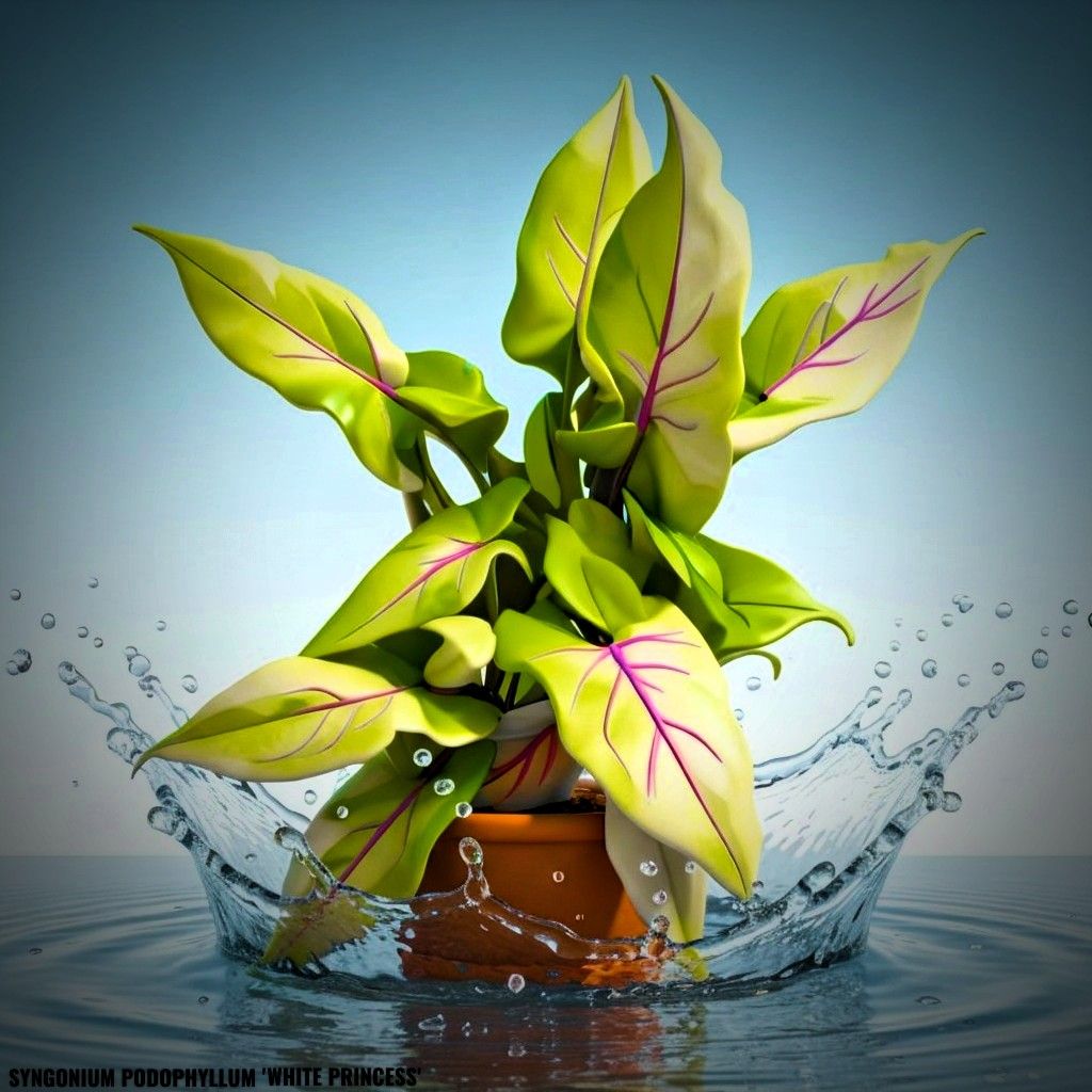 Photo of the plant species Syngonium 'White Princess' by @JenobiBLU named Aurora on Greg, the plant care app