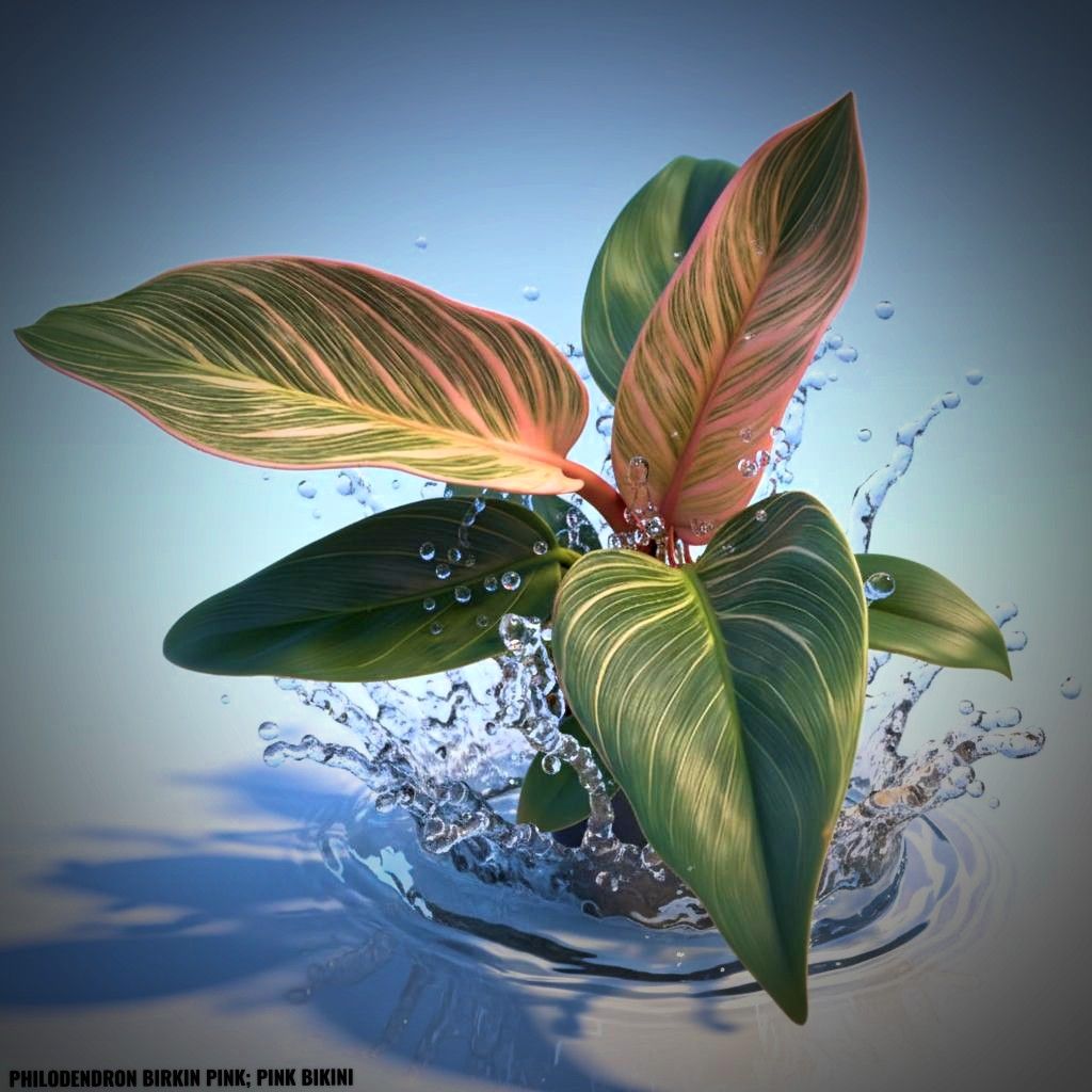 Photo of the plant species Philodendron 'Pink Bikini' by @JenobiBLU named Bimini on Greg, the plant care app