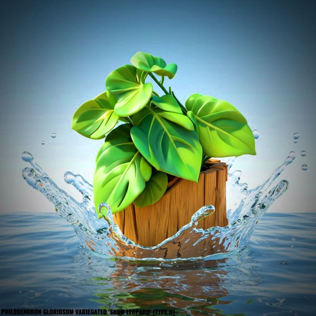 Photo of the plant species Philodendron gloriosum 'Snow Leopard' Variegated by @JenobiBLU named Phoenix on Greg, the plant care app