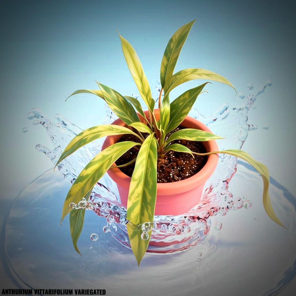 Photo of the plant species Anthurium Vittariifolium Variegated by @JenobiBLU named Victorie on Greg, the plant care app