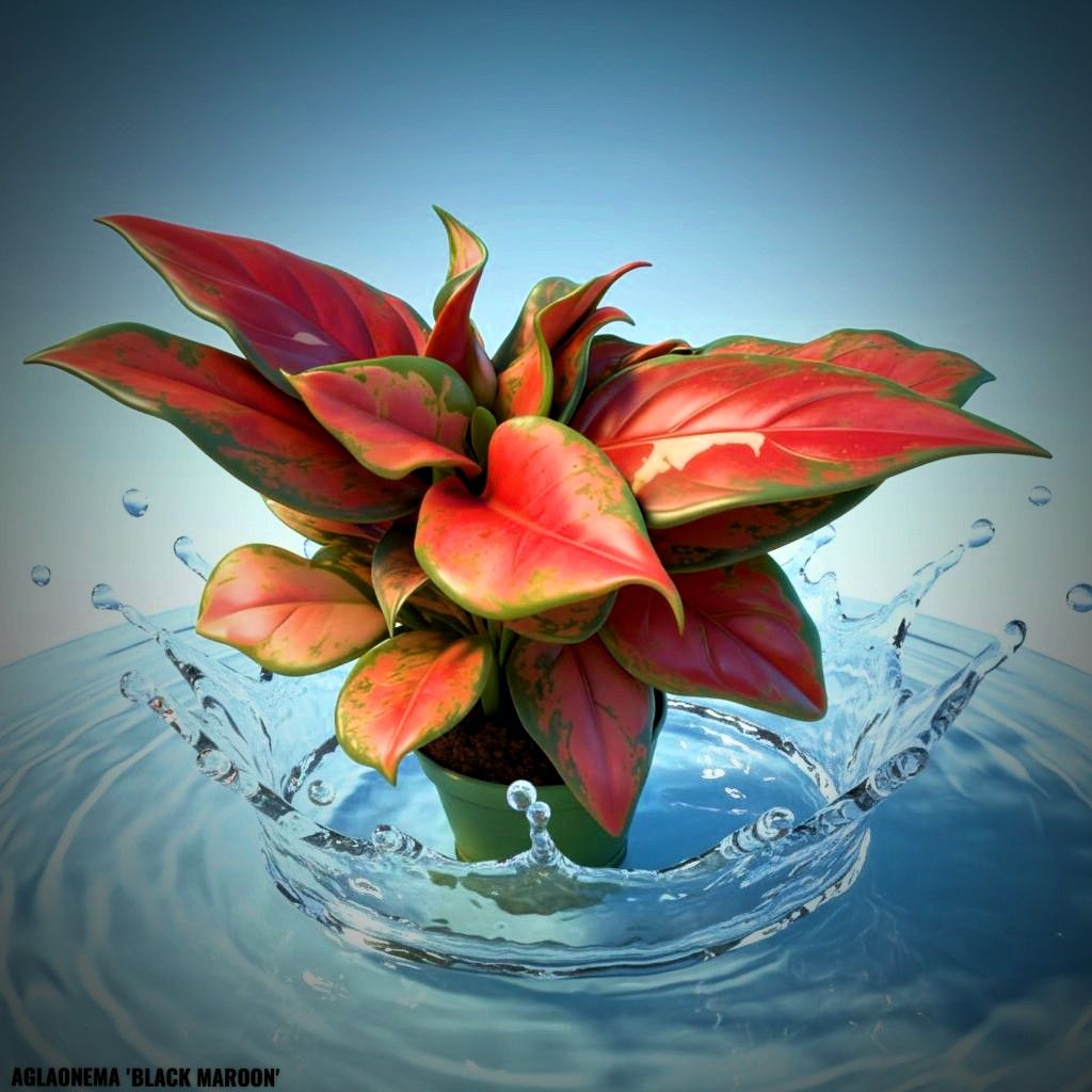 Photo of the plant species Anglaonema Black Maroon by @JenobiBLU named Mackavelli on Greg, the plant care app