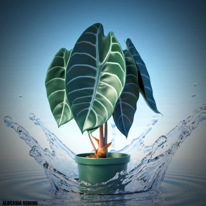 Photo of the plant species Alocasia sedenii by @JenobiBLU named Serenitie on Greg, the plant care app