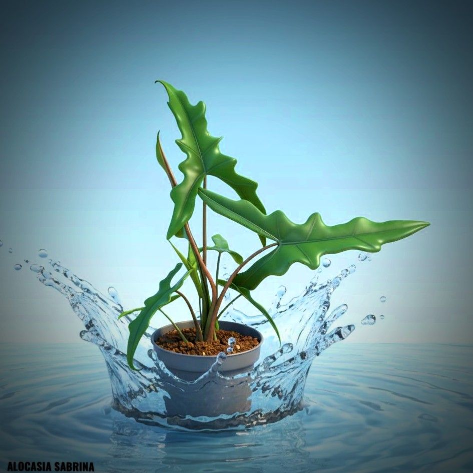 Photo of the plant species Alocasia sabrina by @JenobiBLU named Saber on Greg, the plant care app
