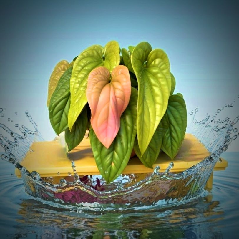 Photo of the plant species Anthurium Radicans x Luxurians by @JenobiBLU named Ralyx on Greg, the plant care app